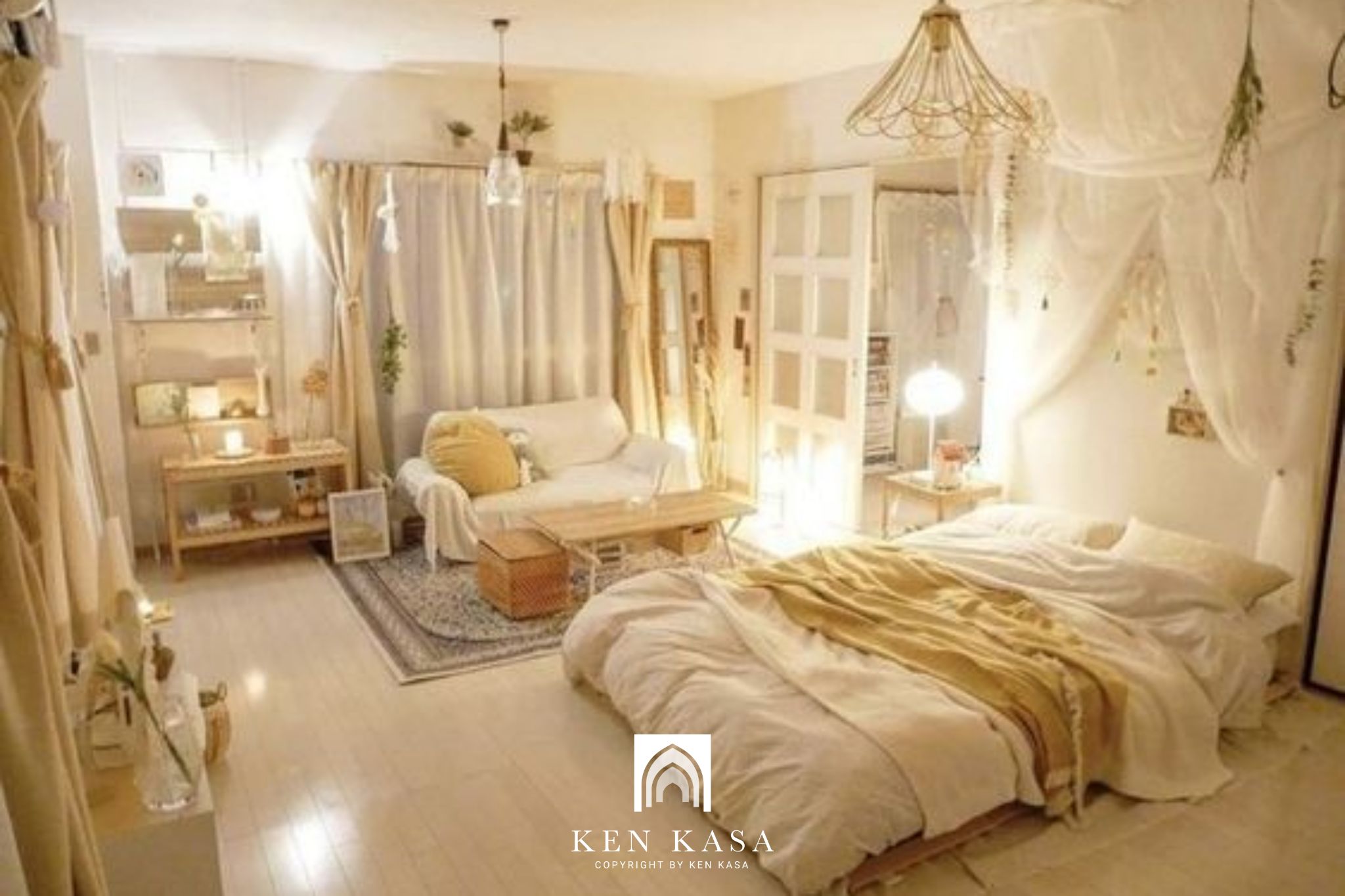 mẫu thiết kế phòng homestay đẹp kiểu hàn quốc
